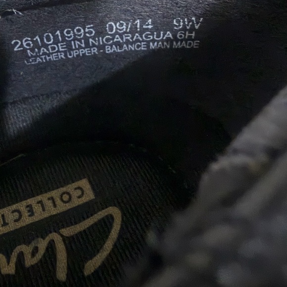 Clarks Women's Black Leather Slip-On Loafers Shoes Size 9W - Picture 5 of 6